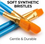 Soucolor Acrylic Paint Brushes Set, 20 Pcs Pointed Tip Artist Paintbrushes | Sof... - Image 4