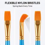 Soucolor Acrylic Paint Brushes Set, 20 Pcs Pointed Tip Artist Paintbrushes | Sof... - Image 6