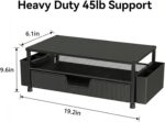 ECOLOVI Desk Organizer and Accessories, 2-Tier Computer Monitor Stand Rise with ... - Image 3