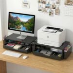 ECOLOVI Desk Organizer and Accessories, 2-Tier Computer Monitor Stand Rise with ... - Image 9