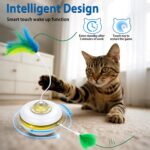 Muhhiba Interactive Cat Toys Rechargeable, Hide and Seek Kitten Toy with Touch A... - Image 3