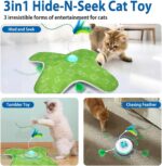 Muhhiba Interactive Cat Toys Rechargeable, Hide and Seek Kitten Toy with Touch A... - Image 5