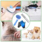 Dog & Cat Brush,Pet Grooming Kit 4PCS- Dog Brush for Shedding| A Pair Pet Hair R... - Image 9