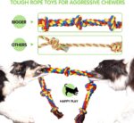 SHARLOVY Large Tough Chew Toys for Aggressive Chewers Large Breed,Heavy Duty Den... - Image 4