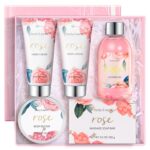 BODY & EARTH Spa Gift Set for Women - Luxurious 5 Pcs Bath and Body Box, Rose Sc... - Image 9
