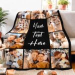 Ships Next Day, Custom Blanket with Picture Text - Printed in USA, Personalized ... - Image 3