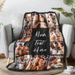Ships Next Day, Custom Blanket with Picture Text - Printed in USA, Personalized ... - Image 5