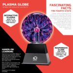 Discovery Plasma Globe Lamp, Touch & Sound Sensitive Lightning, Interactive Ele... - Image 7