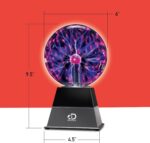 Discovery Plasma Globe Lamp, Touch & Sound Sensitive Lightning, Interactive Ele... - Image 9