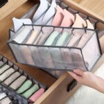Underwear Storage Organizer, 7-Compartment Foldable Drawer Divider for Home, Clo... - Image 4