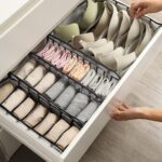 Underwear Storage Organizer, 7-Compartment Foldable Drawer Divider for Home, Clo... - Image 5