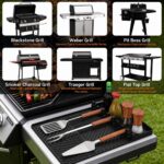 Find law Silicone Tools Mat for Griddle & Kitchen Countertop | Black Side Shelf ... - Image 4