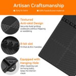 Find law Silicone Tools Mat for Griddle & Kitchen Countertop | Black Side Shelf ... - Image 8