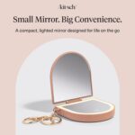 Kitsch Compact Mirror Keychain – Travel Makeup Mirror with Lights, Small Lighted... - Image 10