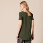 Amazon Essentials Women's Short-Sleeve Scoopneck Tunic Tops, Pack of 2 - Image 3