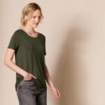 Amazon Essentials Women's Short-Sleeve Scoopneck Tunic Tops, Pack of 2 - Image 4