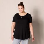 Amazon Essentials Women's Short-Sleeve Scoopneck Tunic Tops, Pack of 2 - Image 7