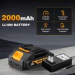 Brushless Impact Wrench 3-in-1 500N.m(369Ft-lbs) Torque Wrench 1/2 Drive with 2.... - Image 6