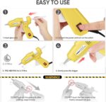 ROMECH 20W Mini Hot Glue Gun with 30 Glue Sticks Set, Fast Preheating Hot Glue G... - Image 6
