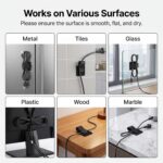 100PCS Cable Management Under Desk, Hook and Loop Cable Straps Self Adhesive Cab... - Image 6