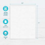 PrintWorks White Matte Cardstock 8.5" x 11" - 50 Sheets - 199 gsm Paper/110 lb C... - Image 3
