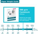 PrintWorks White Matte Cardstock 8.5" x 11" - 50 Sheets - 199 gsm Paper/110 lb C... - Image 4