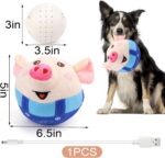BABORUI Interactive Dog Toys Pig, Jumping Squeaky Dog Toys with Recording and Mu... - Image 6