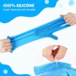 Pecute Silicone Pet Grooming Gloves for Washing Cats Dogs Bath Brush | 3,000 sof... - Image 5