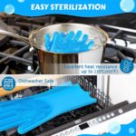 Pecute Silicone Pet Grooming Gloves for Washing Cats Dogs Bath Brush | 3,000 sof... - Image 6