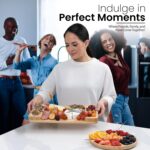 Charcuterie Boards Gift Set - Large Bamboo Cheese Board with Serving Tray, Knive... - Image 9