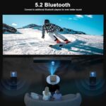 HAPPRUN 2000 ANSI Lumens Outdoor Projector with Built-in Streaming Apps | 4K Dec... - Image 8