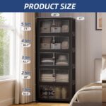 SAILUN 145Gal/580Qt Collapsible & Stackable Storage Bins with Door & a Lid,Perfe... - Image 4