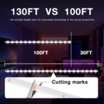 DAYBETTER LED Strip Lights 130ft Lights Strip for Bedroom, Desk, Indoor Room Bed... - Image 3