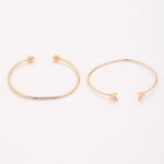 5 PCS Gold Bow Bracelets Set for Women, Elegant Butterfly and Pearl Accented Lay... - Image 5