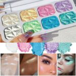 8 Color Face Cheek Highlighter Makeup Palette Shimmer Glitter Iridescent Multich... - Image 3