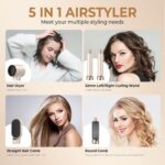 5 in 1 Hair Dryer Brush,Blow Dryer Brush Upgrade Hot Air Brush Air Styler, Curli... - Image 4