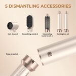 5 in 1 Hair Dryer Brush,Blow Dryer Brush Upgrade Hot Air Brush Air Styler, Curli... - Image 8