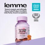 Lemme Glow Collagen Gummies for Strong Nails & Healthy Skin, 30-Day Supply | Str... - Image 6