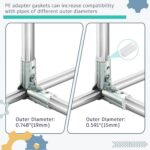 Shimeyao 20 Set 90 Degree Pipe Connector Clamps Pipe Connector Tee Clamp Fitting... - Image 5