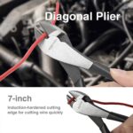 Amazon Basics Pliers Set, Hand Tools for Precision, Cutting Wire Cutter with Nee... - Image 4