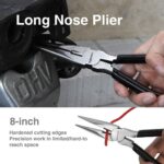 Amazon Basics Pliers Set, Hand Tools for Precision, Cutting Wire Cutter with Nee... - Image 6