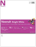 Astrobrights/Neenah Bright White Cardstock, 8.5" x 11", 65 lb/176 gsm, White, 75... - Image 3