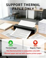 Portable Printer Wireless for Travel, D80 Thermal Printer, Inkless Printers, Com... - Image 4