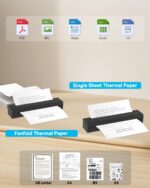 Portable Printer Wireless for Travel, D80 Thermal Printer, Inkless Printers, Com... - Image 5