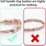 Dog Collar and Leash Set Girls Adjustable Puppy Collars with Floral Bow Tie for ... - Image 7