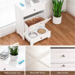 Dog Feeding Station with 2 Elevated Bowls,Hidden Pet Feeder Station with Tilt Ou... - Image 5
