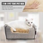WINDRACING Cat Bed for Indoor Cats - Cat Cave Beds Cat House Cat Tent with Remov... - Image 3
