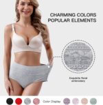 Women's Underwear Cotton Tummy Control High Waisted Underwear Soft Breathable Fu... - Image 3