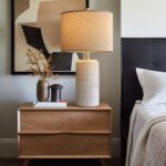 PoKat 23" Modern Ceramic Table Lamp Set of 2 for Living Room White Desk Lamps fo... - Image 7