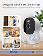 2K Wired Security Camera, Indoor/Outdoor for Home, Pet, Baby, Nanny, IP65 Waterp... - Image 4